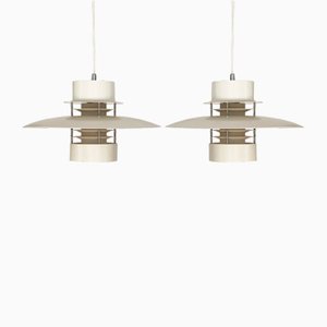 Swedish Lilla Aurora Pendant Lights by Olle Andersson for Boréns, 1980s, Set of 2