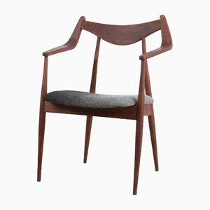 Wooden Chair by László Herczendorfer, 1950s