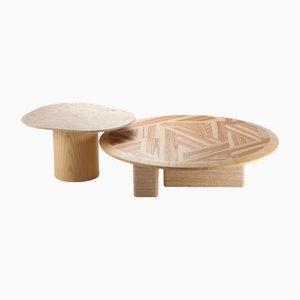 Lanamour Center Table and Side Table Set by Dooq, Set of 2