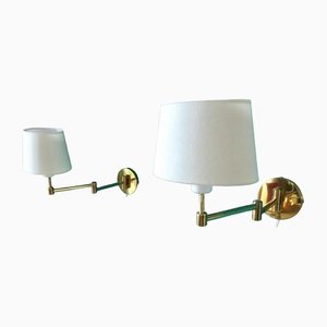 Danish Articulated Sconces in Brass from Frandsen, 1970, Set of 2