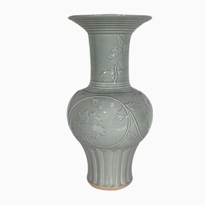Vase Céladon, Chine, 1900s