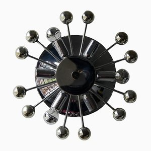 Mid-Century Sputnik Wandlampe aus Chrom & Glas von Baum Light
