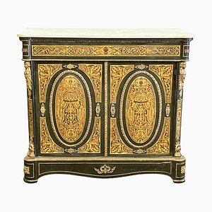 Napoleon III Boulle 2-Door with Front in Inlay, 19th Century