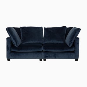 Blue Velvet Viking 2-Seat Couch from Vilmers