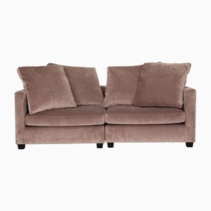 Beige Velvet Viking 2-Seat Couch from Vilmers