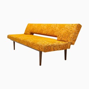 Sofá cama plegable Mid-Century atribuido a Miroslav Navratil, Checoslovaquia, años 60