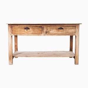 French Pine Console Table, 1950s