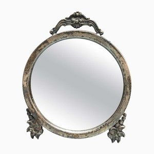 Specchio in metallo e legno, anni '30