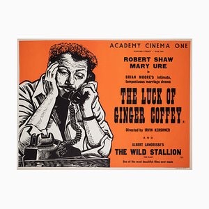The Luck of Ginger Coffey Quad Poster von Strausfeld für Academy Cinema, 1965