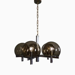 Airer Club Deckenlampe aus Chrom von Gaetano Sciolari