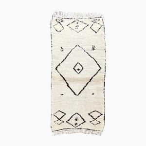 Vintage Beni Ouarain Berber Teppich aus weißer Wolle, 1990er