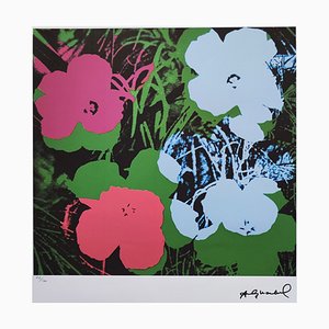 Litografia Andy Warhol, Flowers, anni '80