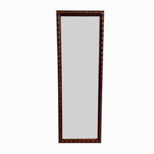 Vintage Dark Wood Rectangular Frame Mirror