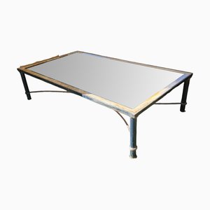 Large Spanish Wrought Iron and Glass Coffee Table