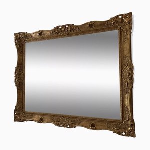Golden Wood Trumeau Mirror