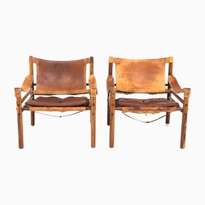 Swedish Sirocco Lounge Chairs by Arne Norell, 1960s, Set of 2