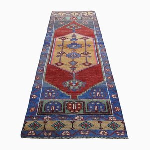 Tapis de Couloir Vintage Bleu, Turquie