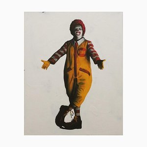 Masaki Yada, Mr. Ronald McDonald, 2013, Acrilico e olio su tavola