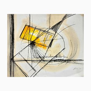 Lee Porzio, Abstrakte Komposition, 1992, Öl