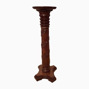 Plant Column Stand in Mahogany, 1930s