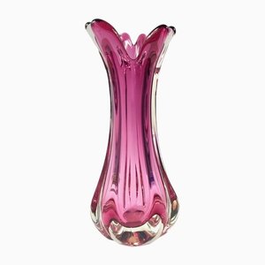 Mid-Century Murano Glass Vase from Fratelli Toso, Italy, 1960s