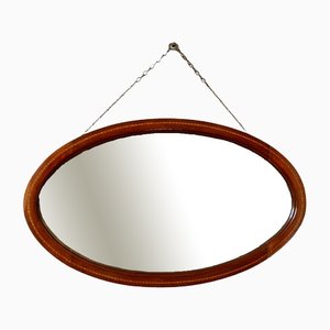 Bohemian Oval Hanging Mirror, 1890s