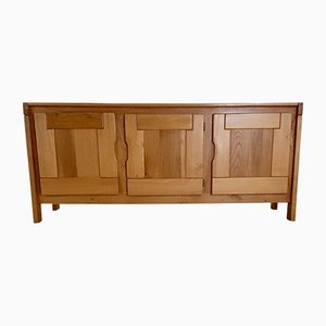 Credenza in olmo di Roland Haeusler per Maison Regain, anni '70