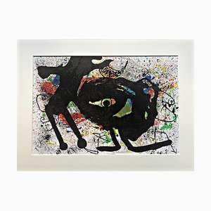 Joan Miro, Composition for Derriére Le Miroir No. 203, 1973, Litografia originale a colori