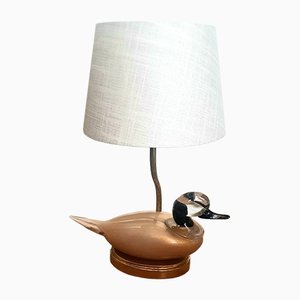 Gold Brass Duck Table Lamp