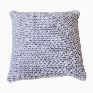 Handmade Crochet Textures Pillow Pastel Lilac by Com Raiz