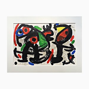 Joan Miro, Composition pour Derriére Le Miroir No. 186, 1970, Lithographie Couleur Originale