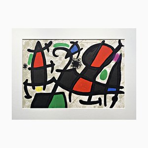 Joan Miro, Composition for Derriére Le Miroir No. 186, 1970, Original Color Lithograph