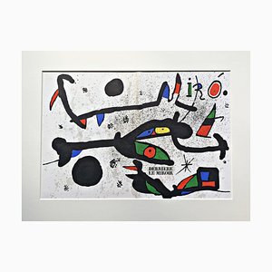 Joan Miro, Composition for Derriére Le Miroir No. 231, Litografia originale a colori