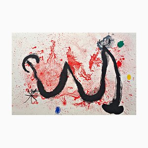 Joan Miro, Komposition für Derriere le Miroir Nr. 139-140, 1963, Original Farblithographie