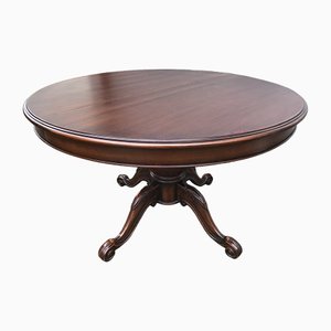 Round Oval Extendable Table, 1970s