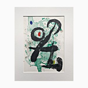 Joan Miro, Composición para Derriére Le Miroir No. 139-140, 1963, Litografía en color original