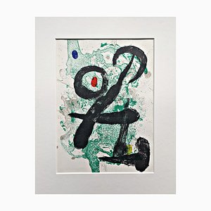 Joan Miro, Komposition für Derriére Le Miroir Nr. 139-140, 1963, Original Farblithographie