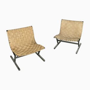 Italian PLR1 Luar Lounge Chair by Ross Littell for ICF De Padova, 1960s, Set of 2