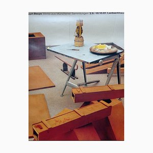 Joseph Beuys, Ausstellungsplakat, 1981, Großformat Siebdruck