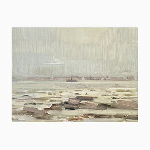 Erik Adolf Kandell Jean, Swedish Seascape, 1960s, Oil on Panel, Framed