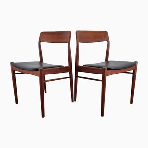 Teak model 75 Dining Chairs attributed to Niels Otto Möller for J.L.Mollers, Denmark, 1960s, Set of 2