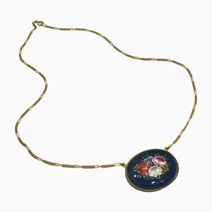 19th Century Florentine Micromosaic Necklace with Pendant