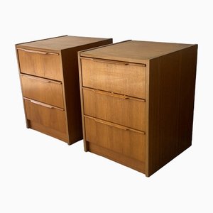 Mid-Century Danish Bedside Cabinets from Steens, 1960s, Set of 2