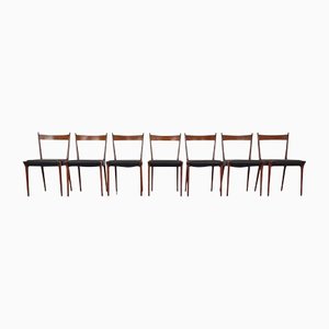 S2 Dining Chair in Palissander Wood by Alfred Hendrickx for Belform, 1950s, Set of 7