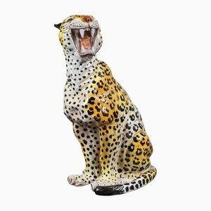 Vintage Leopard Statue, 1970s