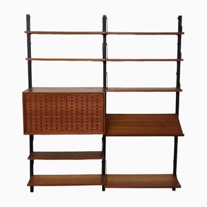 Vintage Wall Unit in Teak by Poul Cadovius, 1960s