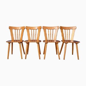Vintage Brasseries Chairs, Set of 4