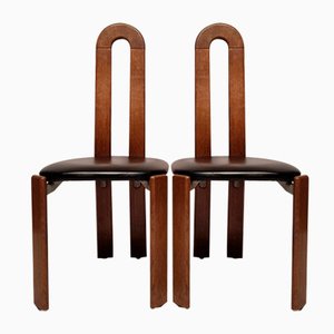 Vintage Chairs in Oak by Bruno Rey for Dietiker, 1970, Set of 2