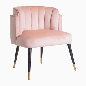 French Armchair in Velour from BDV Paris Design Furnitures