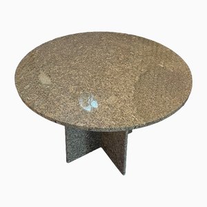 Vintage Dining Table in Travertine and Granite, 1970s